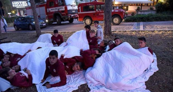 Terremoto, notte di terrore per i calciatori del Foggia