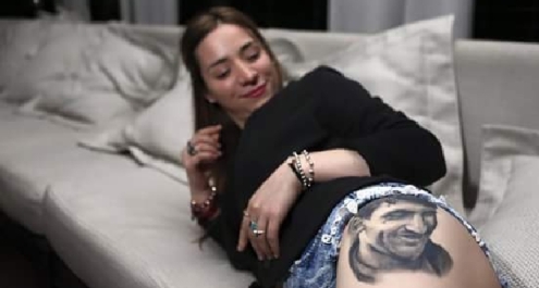 Carla Miranda, tatuaggio per Messi