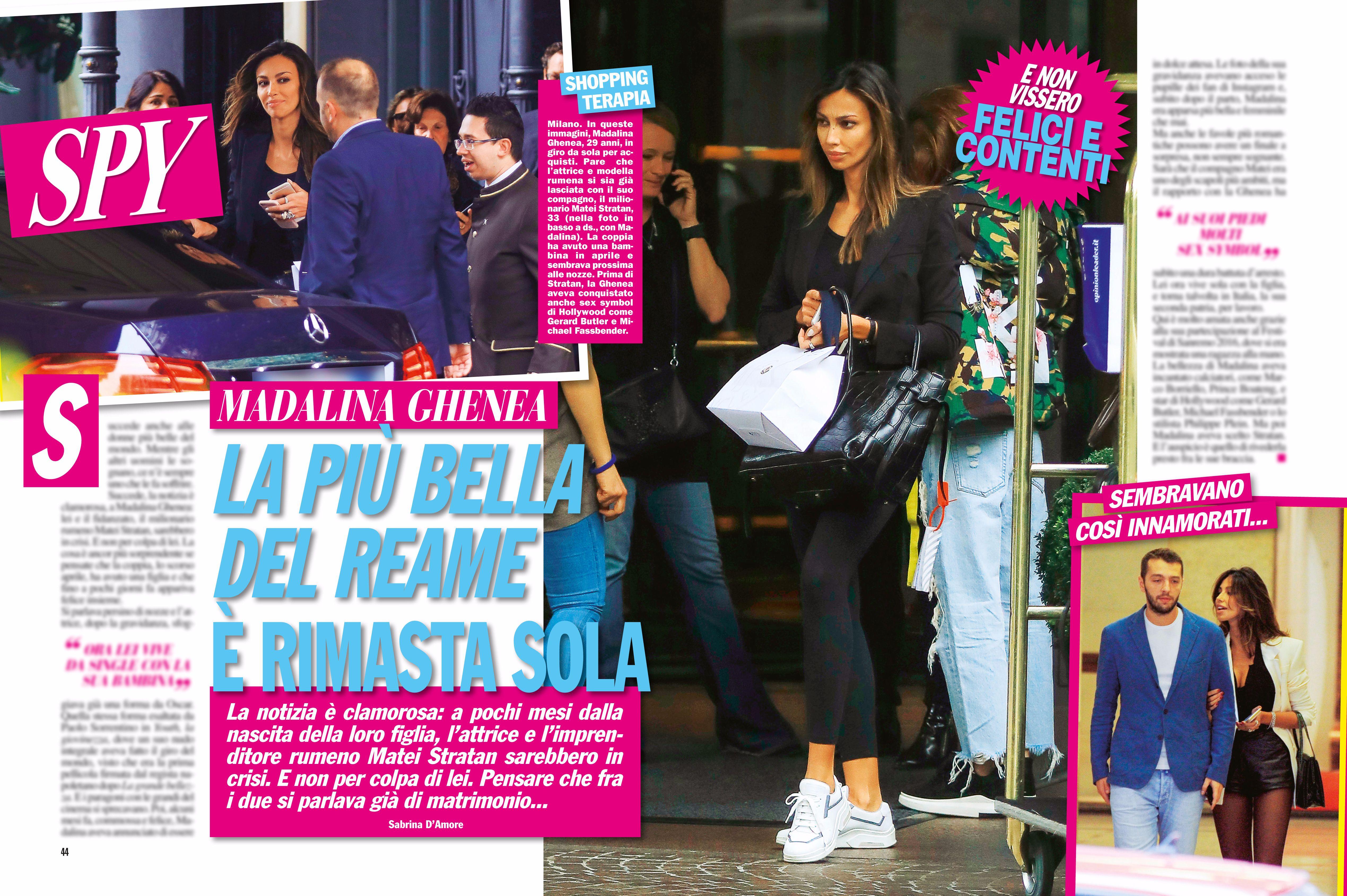 Madalina Ghenea torna single, addio a Matei Stratan