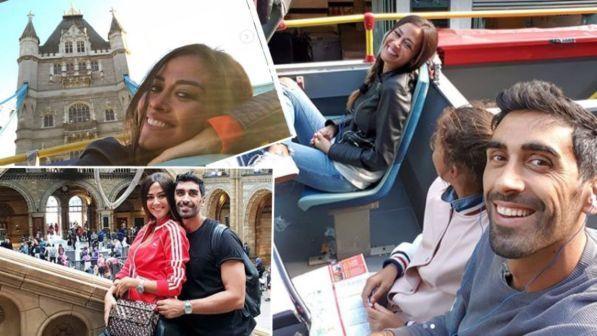 Giorgia Palmas e Filippo Magnini in vacanza a Londra con Sofia