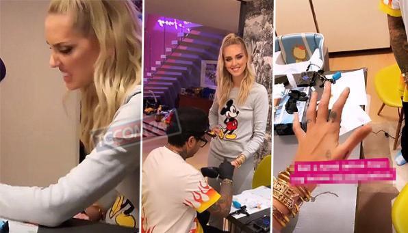 Per Chiara Ferragni un tatuatore a domicilio