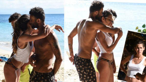 "Isola dei famosi", Ghezzal bacia Ariadna Romero