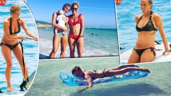 Tania Cagnotto, vacanze alle Baleari con il pancino