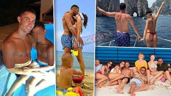 Calciatori in vacanza: da Ronaldo a Barzagli, guarda chi prende il largo