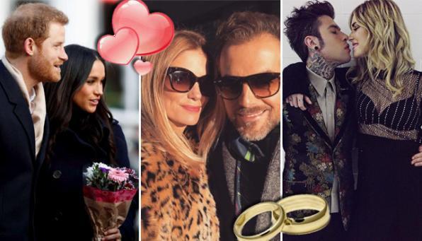 Harry-Meghan, Fedez-Chiara e Bossari-Filippa: un anno di nozze vip in vista