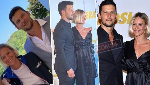 Federica Pellegrini con Matteo Giunta sul primo red carpet di coppia