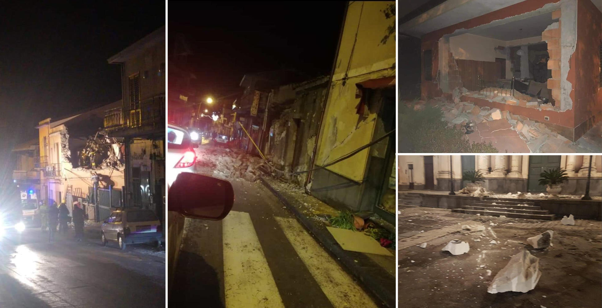 Etna, sisma di magnitudo 4.8 nel Catanese: crolli e feriti