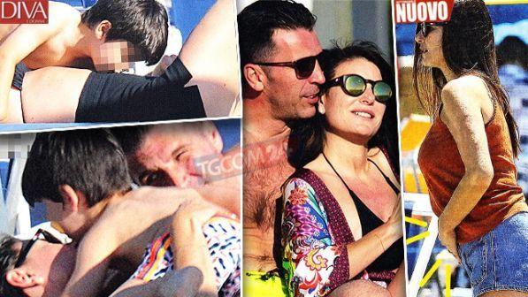 Buffon e D'Amico, primo sole tra coccole e baci