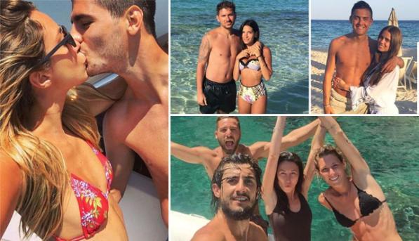 Spogliatoio da spiaggia, ecco dove sono i calciatori