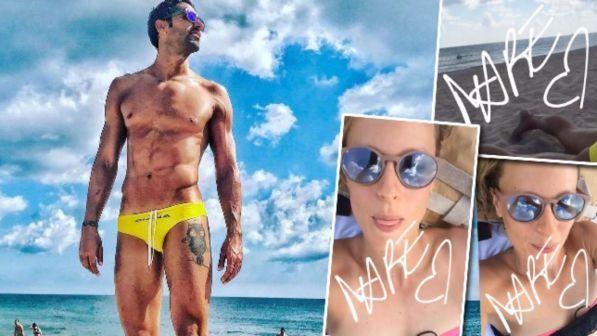 Federica Pellegrini- Filippo Magnini: stessa spiaggia, ma... separati sui social