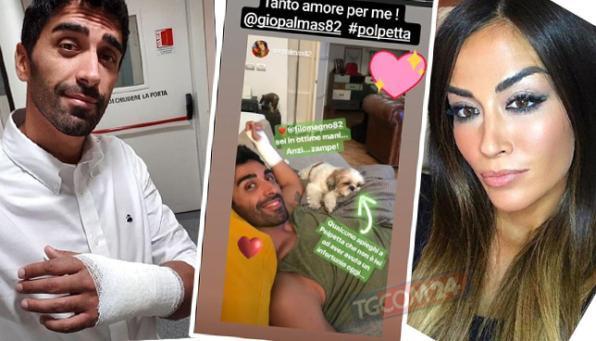 Giorgia Palmas, crocerossina in love per Filippo Magnini ingessato