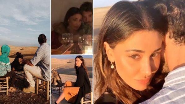 Belen e Stefano De Martino, quanto amore nel deserto