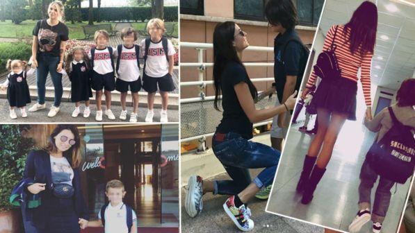 Primo giorno di scuola da vip: guarda le foto dei figli famosi