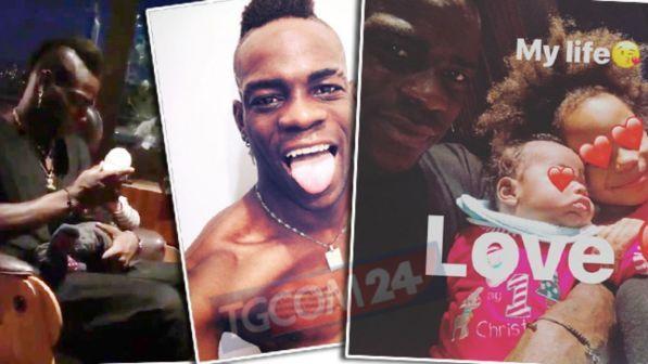 Mario Balotelli in crisi con Clelia, "allatta" Lion