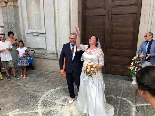 Fiori d'arancio a Tgcom24: all'altare Daniela Parente