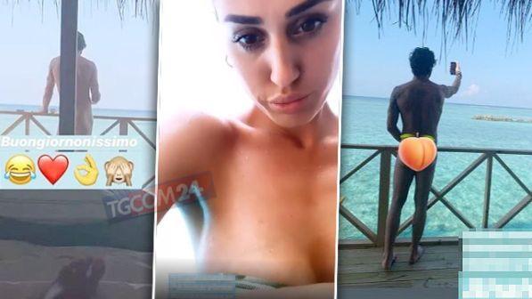 Cecilia e Ignazio, particolari intimi dalle Maldive