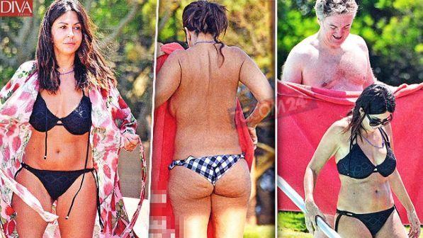 Sabrina Ferilli in bikini, curve pericolose sotto il sole