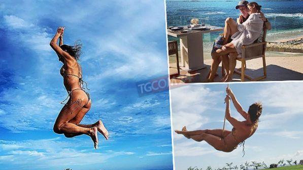 Elisabetta Canalis tra bikini e spiaggia, che bella vita americana!