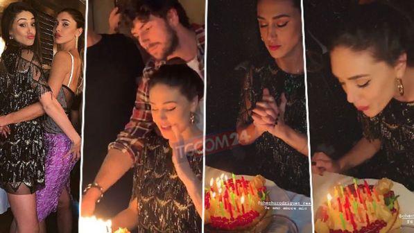 Belen, guarda che compleanno supersexy per Cecilia