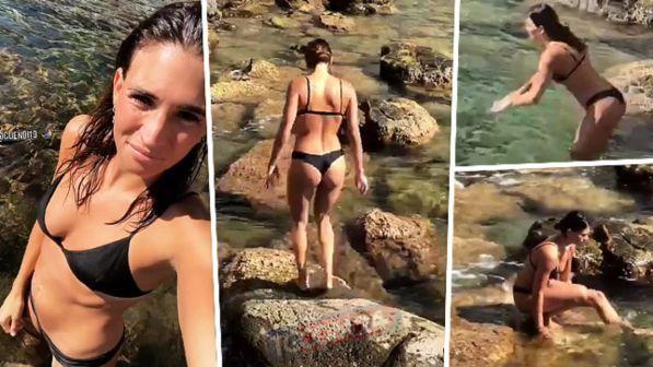 Carolina Marcialis, senza Cassano sfoggia un tanga da serie A