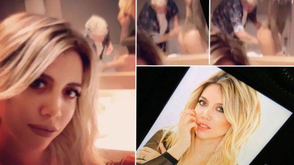 Wanda Nara, che sculacciata social