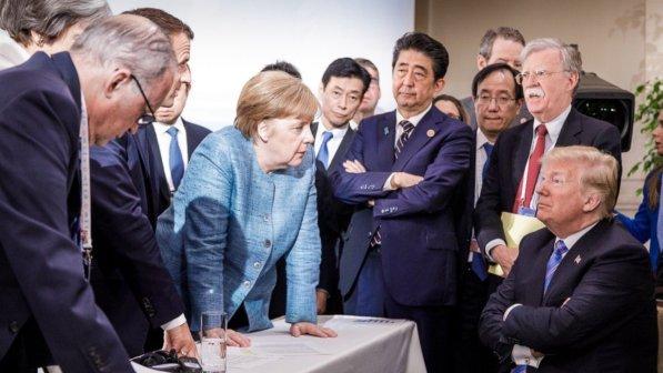 G7, Merkel: il ritiro di Trump via Twitter è deprimente
