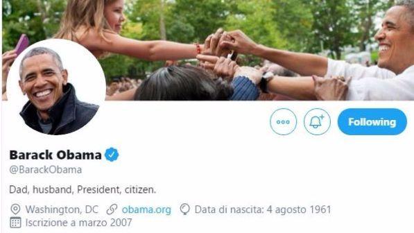 Usa, Pew Resarch Center: Obama più seguito di Trump su Twitter