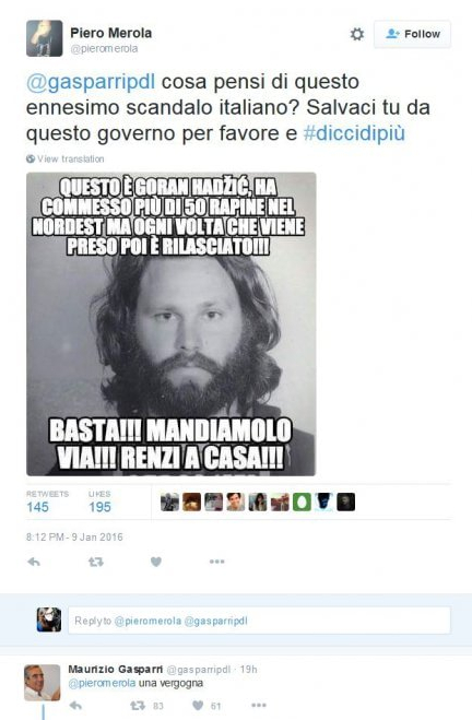 Maurizio Gasparri, Jim Morrison