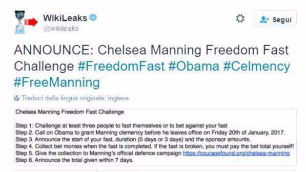 WikiLeaks, Usa non esclude grazia a Manning "in cambio" di Assange