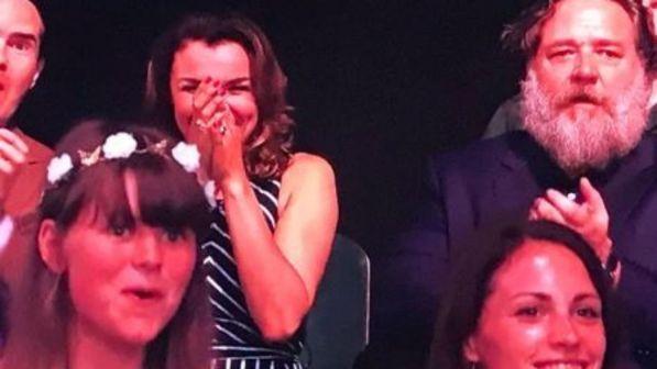 Russell Crowe, in incognito, tra il pubblico di "Britain's Got Talent"