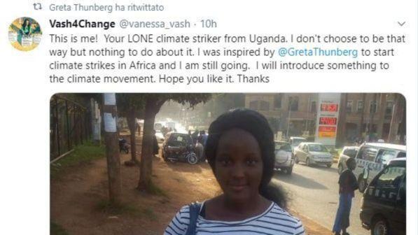 Uganda, una ragazzina emula Greta e lancia lo sciopero per il clima