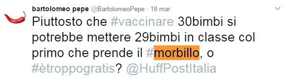 Il senatore Pepe infiamma il web con il suo no al vaccino anti morbillo