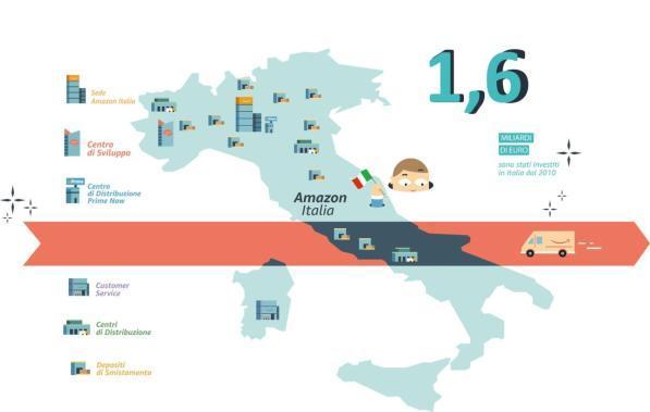 Amazon, 1.700 nuovi posti di lavoro in Italia entro la fine dell'anno