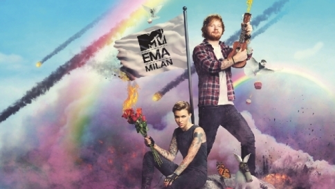mtv ema sheeran ruby rose