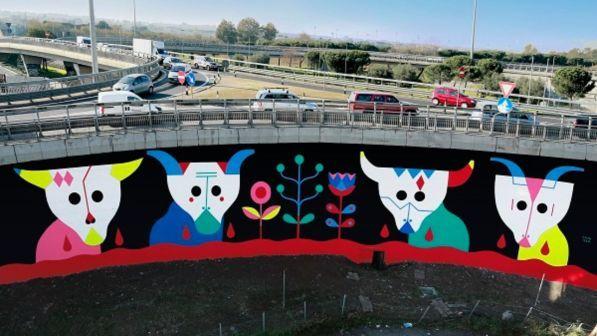 Roma, grande raccordo anulare incontra l'arte urbana nel progetto GRAArt