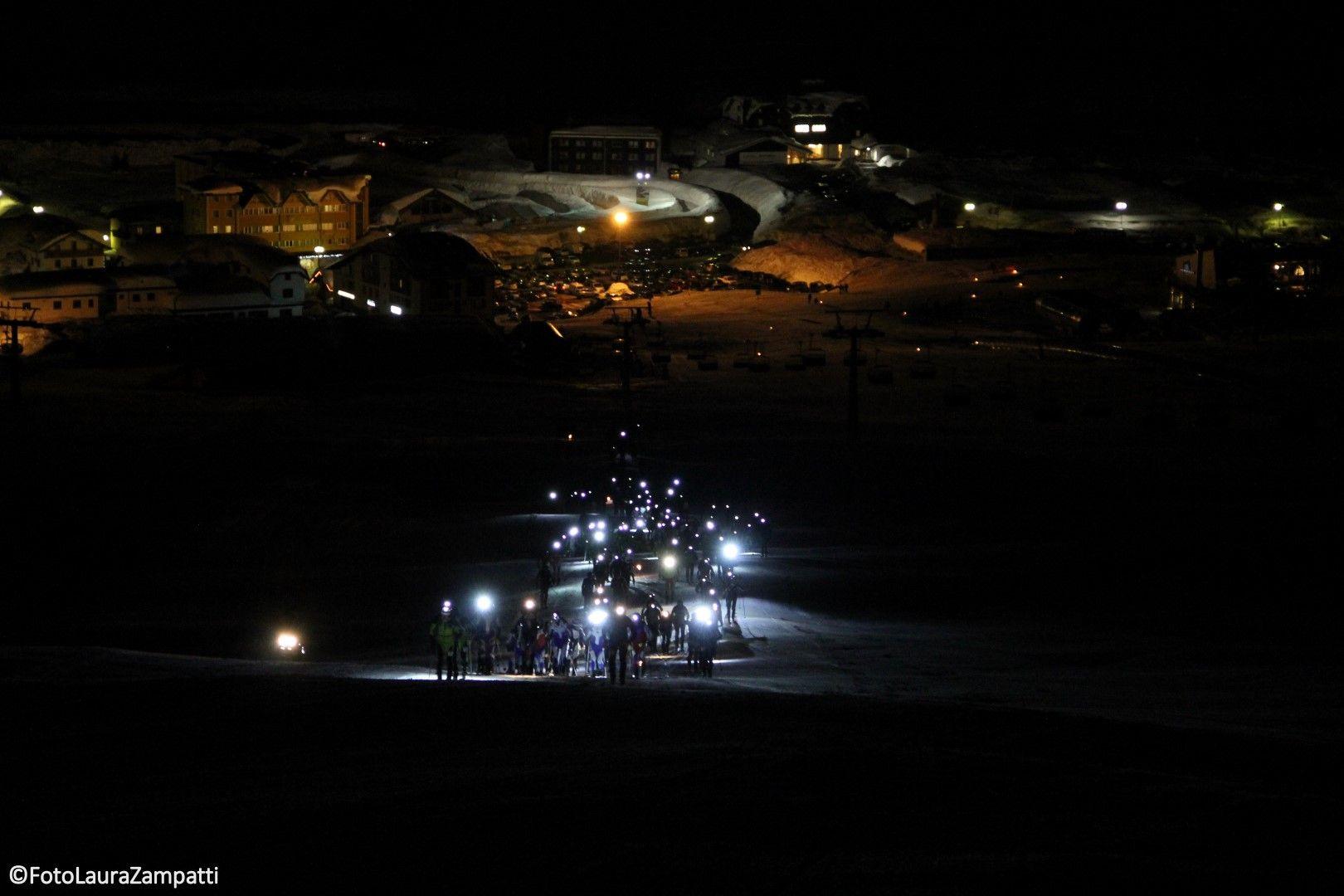 Passo Tonale: rally sci-alpinistico sotto la luna