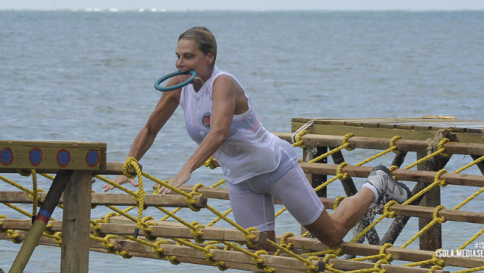 Isola dei Famosi, Simona Ventura si infortuna durante la prova leader