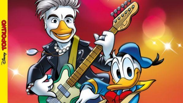 Per "Topolino" Ligabue diventa Liga Duck, la rockstar di Paperopoli