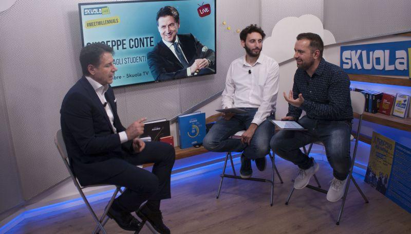 Conte a Skuola.net: "Parlerò di ambiente e bullismo nelle scuole”