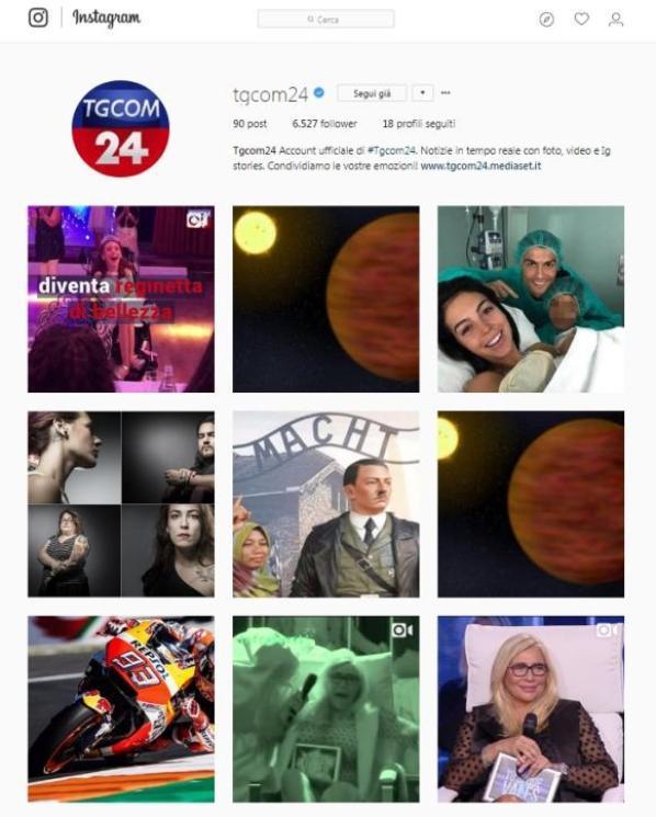Le news di Tgcom24 sbarcano adesso anche su Instagram