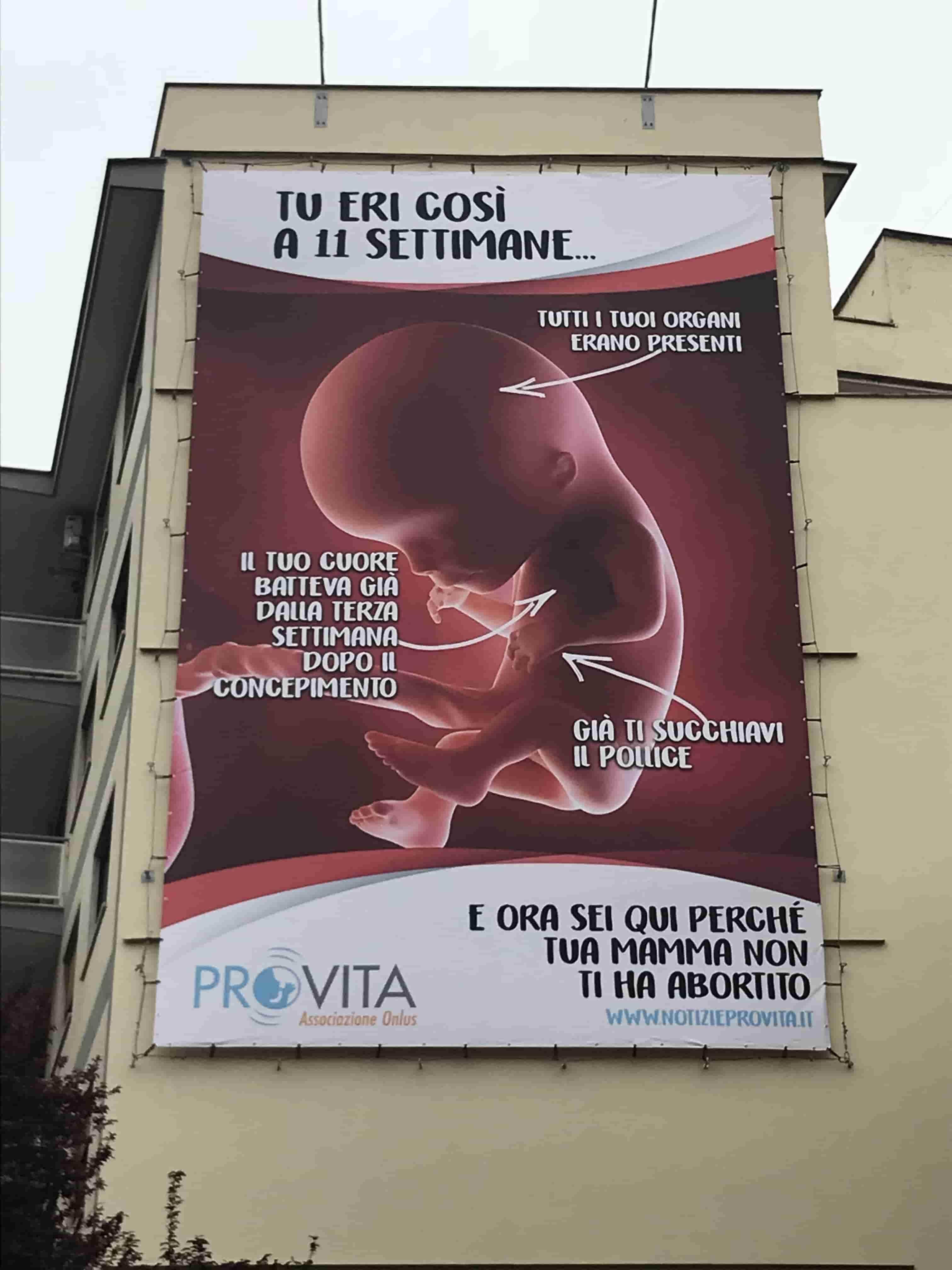 Il manifesto ProVita spacca i social e il Pd romano ne chiede la rimozione