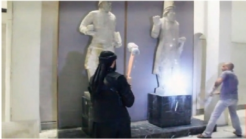 Isis,Mosul,reperti distrutti