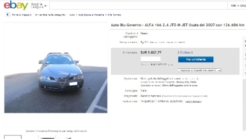 auto blu asta