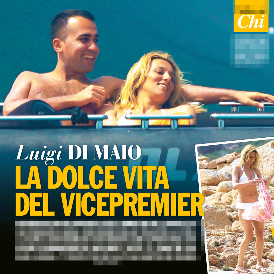 Luigi Di Maio sirenetto al mare con Virginia