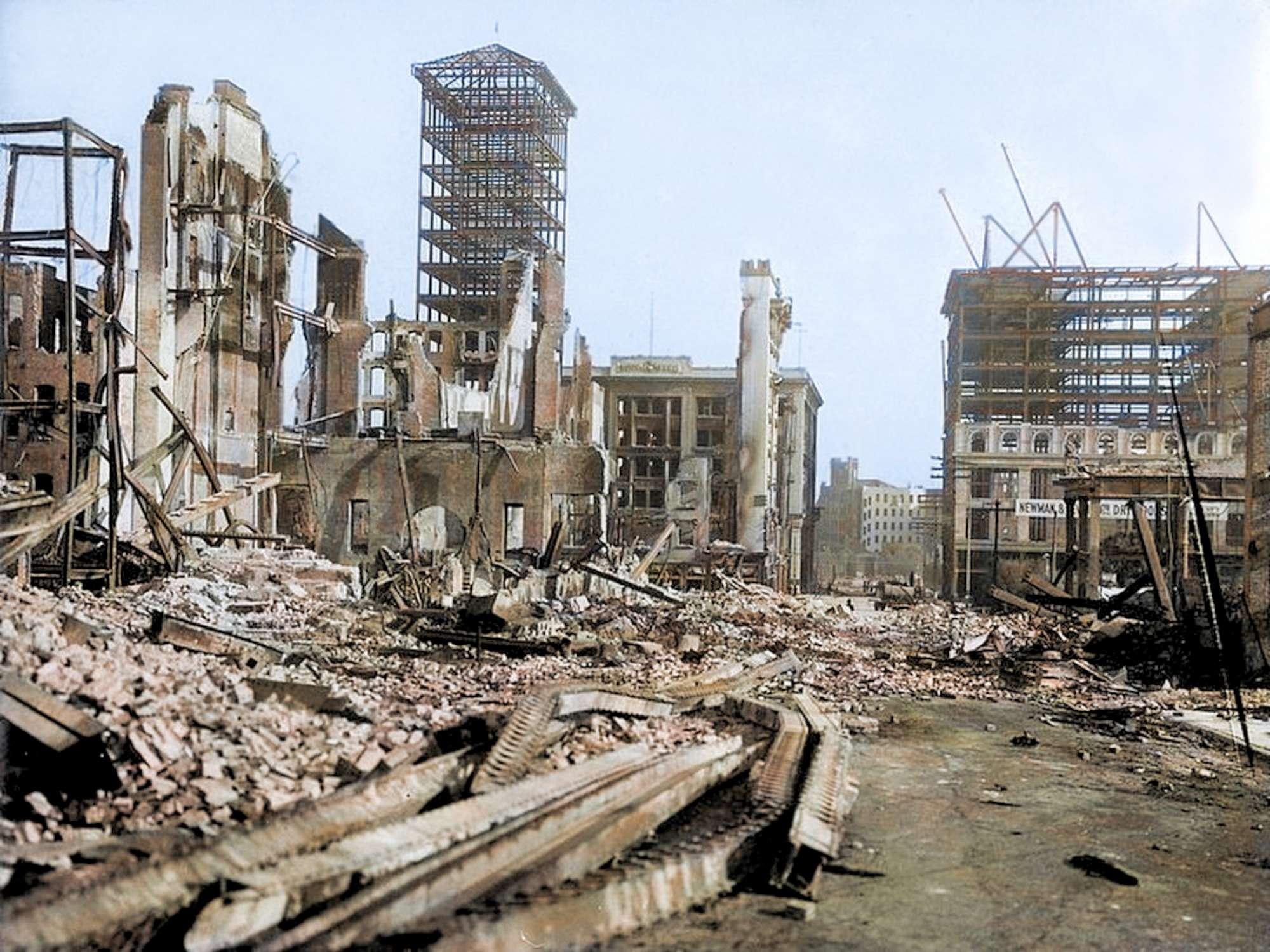 Una città in ginocchio, le foto del terremoto di San Francisco del 1906