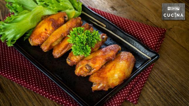 Ali di pollo fritte: doratura speziata
