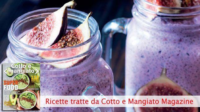 Smoothie di mirtilli e lamponi