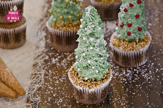 Cupcake albero di Natale