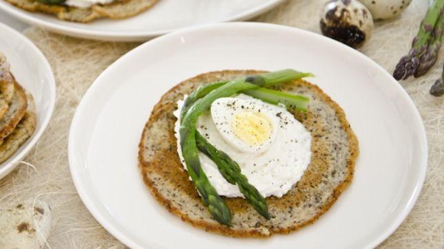 Blinis alla crema di ricotta