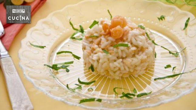 Risotto porri e salmone